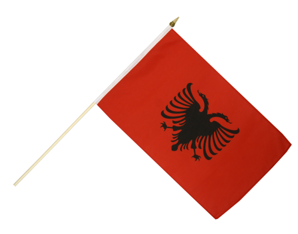 Albania Hand Waving Flag