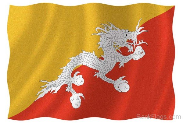 Bhutan Waving Flag