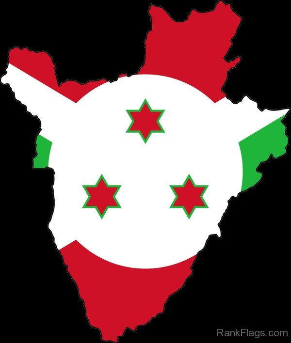 Burundi Map Flag