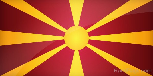National Flag Of Macedonia