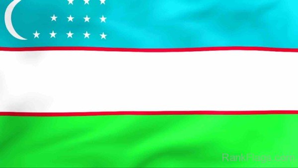 National Flag Of Uzbekistan