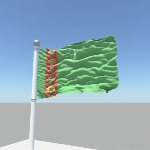 Photo Of Turkmenistan Flag