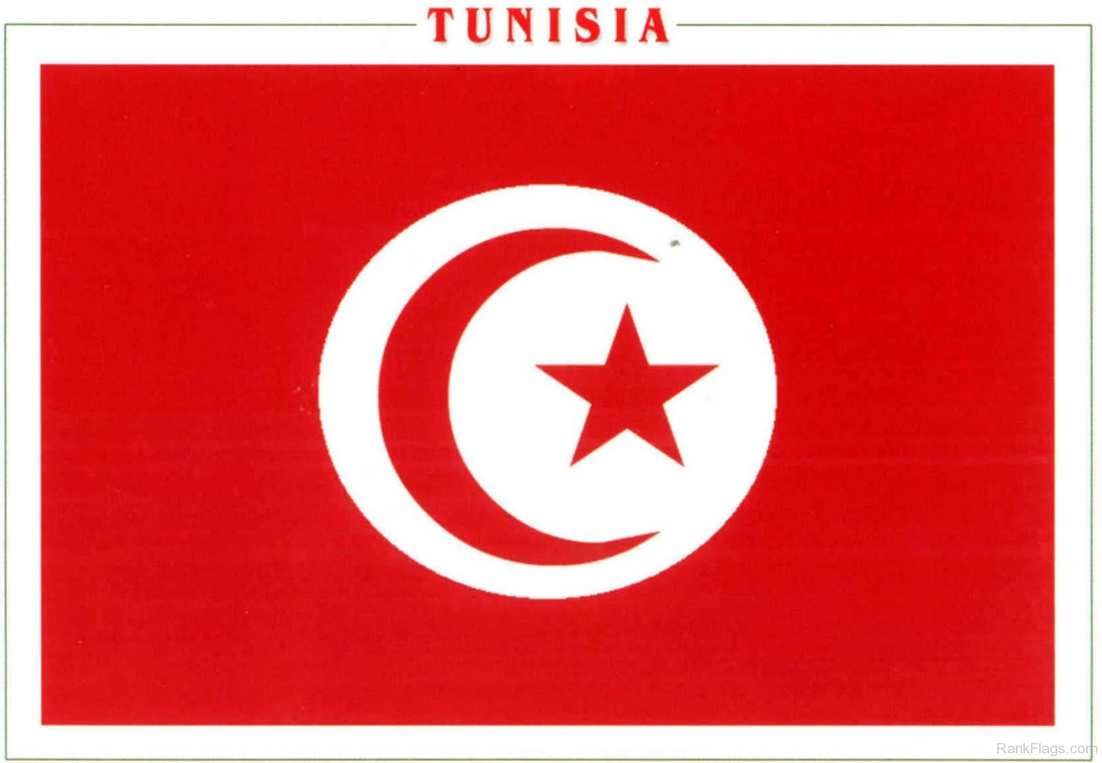 Tunisia National Flag RankFlags Collection Of Flags