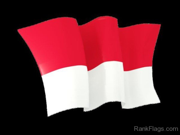 Waving Effect Flag Of Monaco