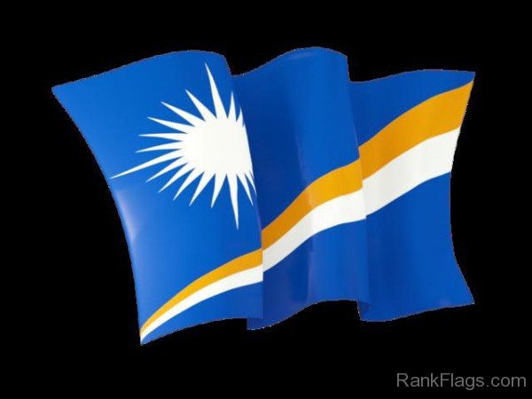 Waving Flag Of Marshall Islands