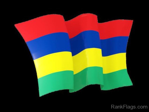 Waving Flag Of Mauritius
