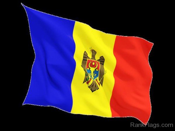 Waving Graphics Flag Of Moldova