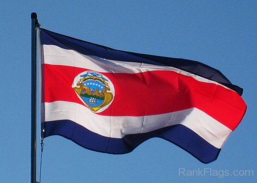 Image Of Costa Rica flag
