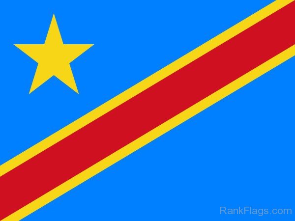 National Flag Of Democratic Republic of the Congo
