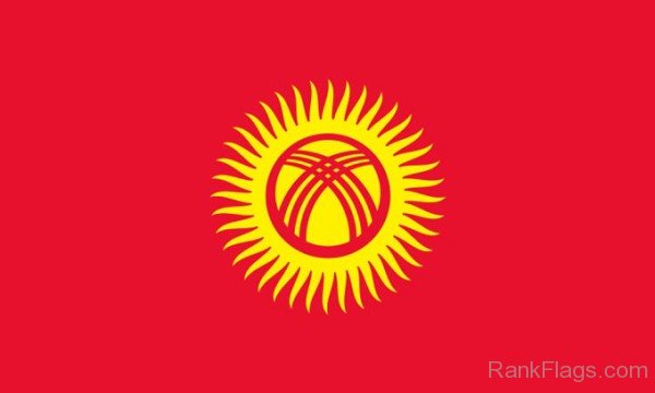 National  Flag Of Kyrgyzstan