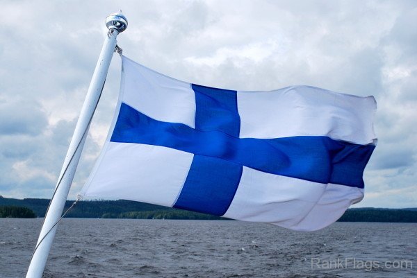 Waving Finland Flag