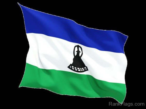 Waving Flag Of Lesotho