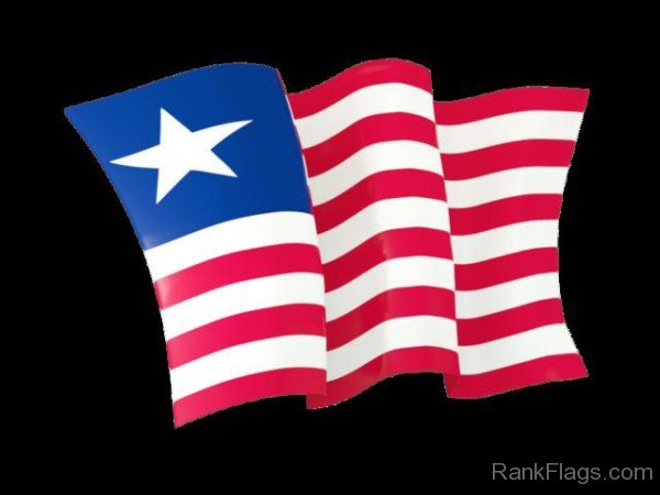 Waving Flag Of Liberia