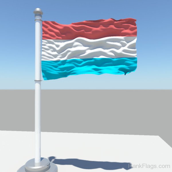 Waving Flag Of Luxembourg