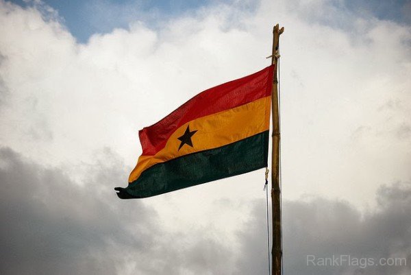Waving Ghana Flag