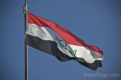 Waving Iraq Flag