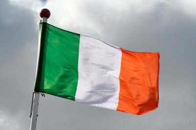 Waving Ireland Flag