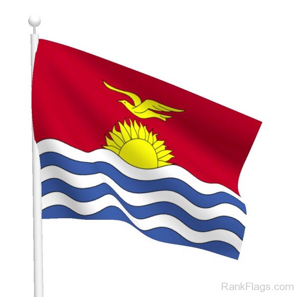Waving  Kiribati Flag