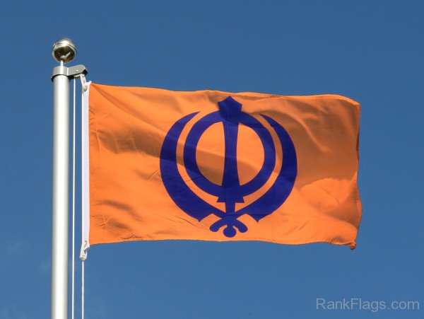 Flag Of Sikhism Religion