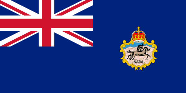 Flag Of Blue Ensign Natal Under British Empire -1843-1910