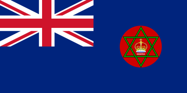 Flag Of British Colonial Nigeria Under British Empire -1800-1960