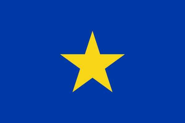 Flag Of Congo Free State -1877