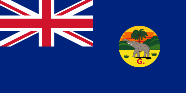 Flag Of Gambia Under British Empire -1889-1965