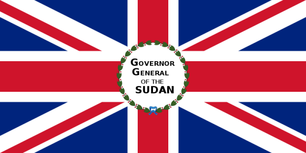 Flag Of Governor General Of Anglo Egyptian Sudan Under British Empire -1899-1956