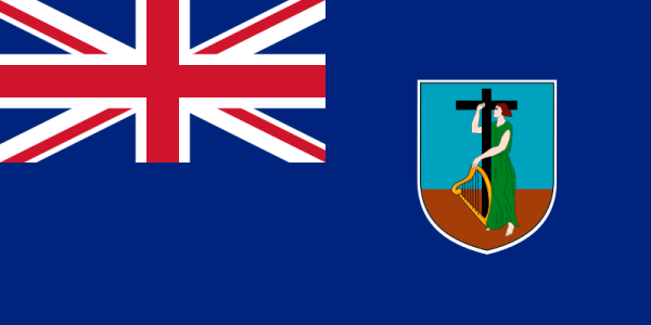Flag Of Montserrat Under British Empire