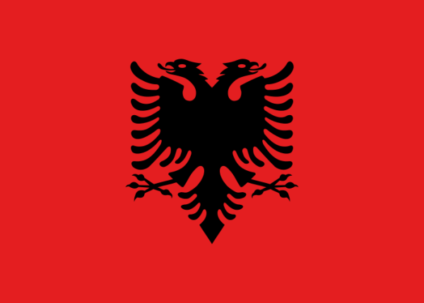 Flag Of Albania -1992