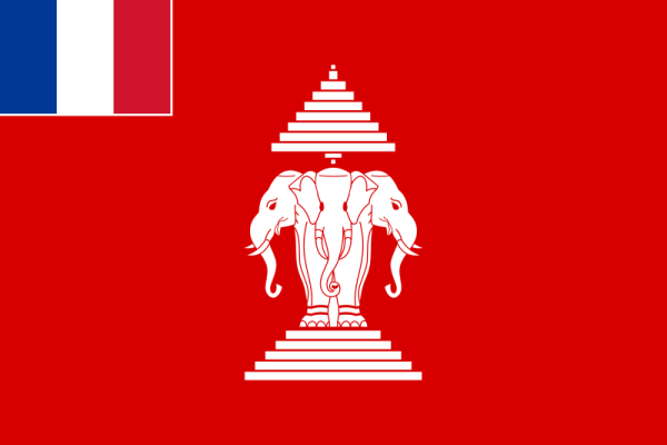 Flag Of Laos -1893