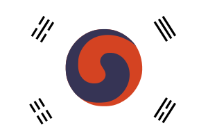 Flag Of North Korea -1882-1910