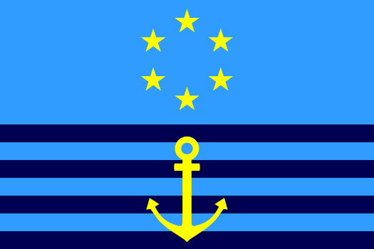 Flag Of Central Commission For Navigation On The Rhine