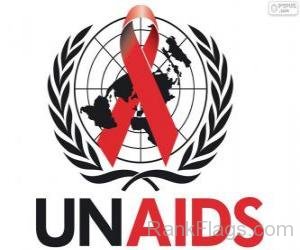 Flag Of Joint United Nations Programme On HIV AIDS