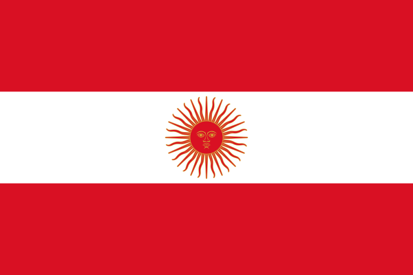 Flag Of Peru -1822
