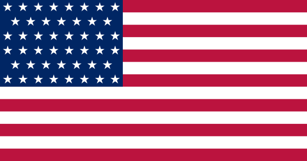 Flag Of United States -1908