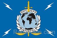 International Criminal Police Organization (ICPO Interpol) Flag